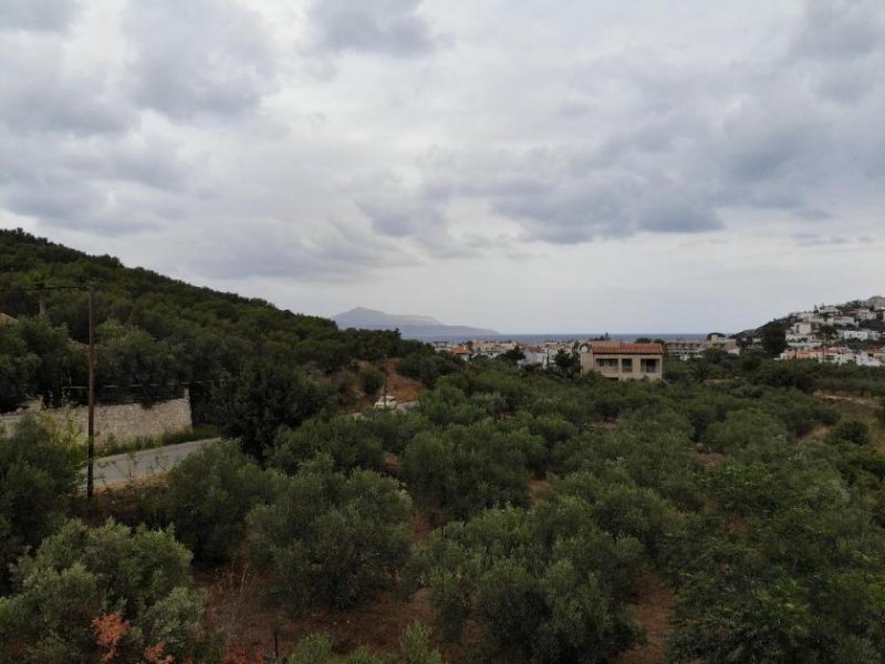 Almyrida Kreta, Almyrida: Grundstück mit Baurechten und Meerblick zu verkaufen Grundstück kaufen